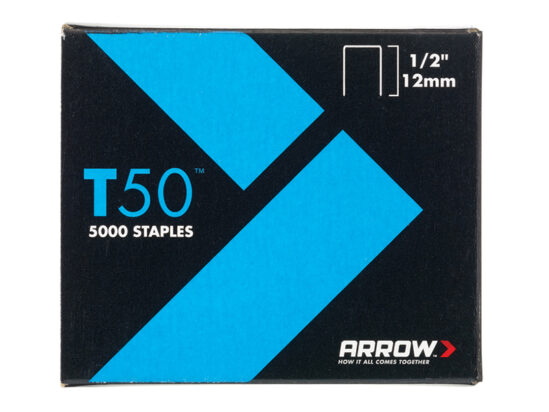 T50 Staples 12mm (1/2in) (Pack 5000, 4 x 1250) - Image 2