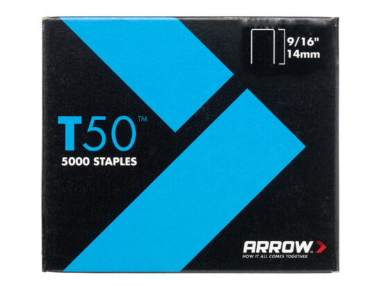 T50 Staples 14mm (9/16in) (Pack 5000, 4 x 1250) - Image 2