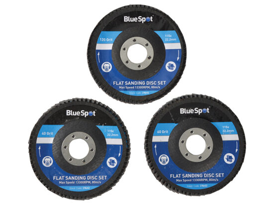 Sanding Flap Disc Set 3 Piece 115mm (4.1/2in) - Image 2