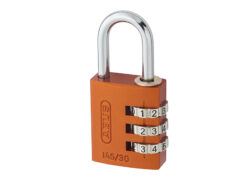 145/30 30mm Aluminium Combination Padlock Orange 46579