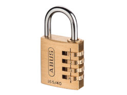 165/40 40mm Solid Brass Body Combination Padlock (4-Digit) Carded