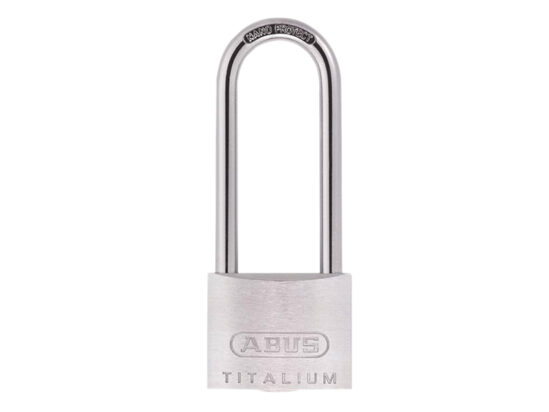 64TI/50mm TITALIUM™ Padlock 80mm Long Shackle Carded - Image 2