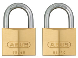 65/40mm Brass Padlock Twin Carded