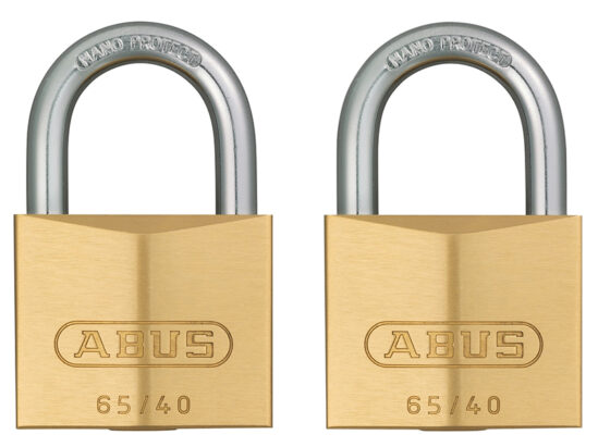 65/40mm Brass Padlock Twin Carded