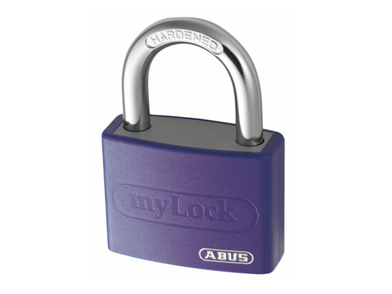 T65AL/40mm My Lock Aluminium Padlock Violet Keyed Alike 6401 - Image 2