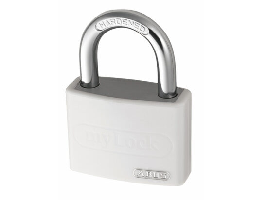 T65AL/40mm My Lock Aluminium Padlock White Keyed Alike 6401 - Image 2