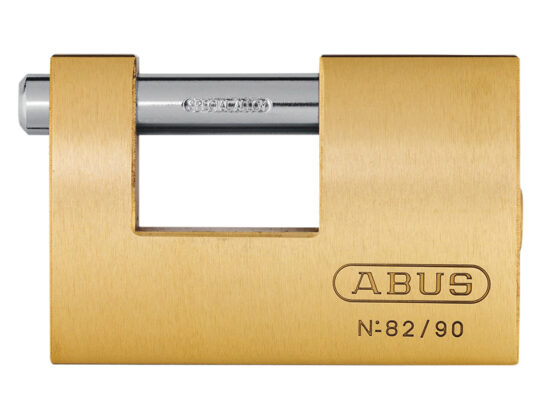 82/90mm Monoblock Brass Shutter Padlock Keyed Alike 8523