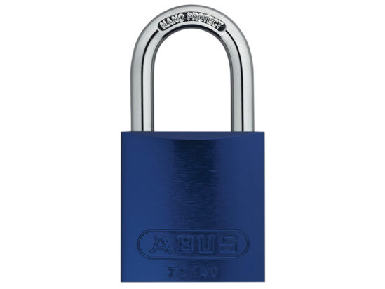 72/40mm Aluminium Padlock Blue Keyed Alike TT60121 - Image 3