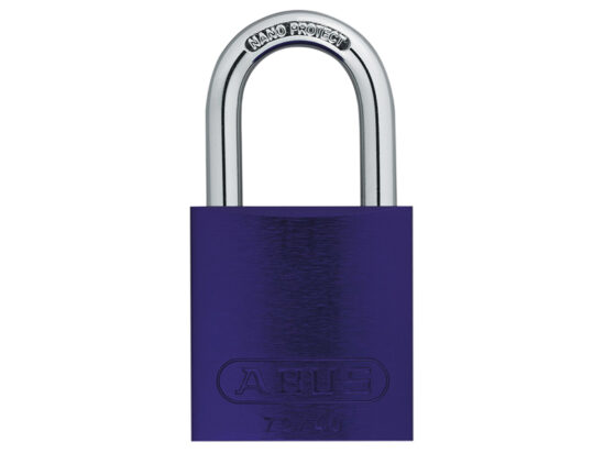 72/40mm Aluminium Padlock Violet Keyed Alike TT04072 - Image 2