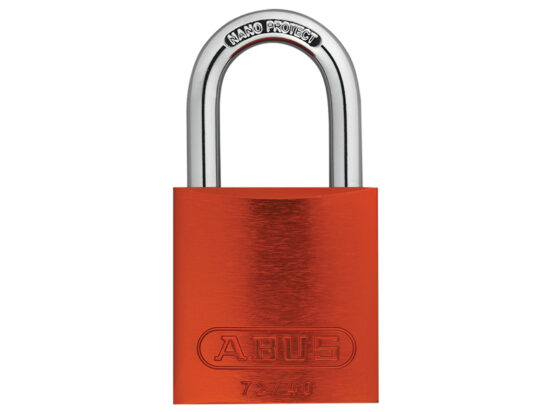 72/40mm Aluminium Padlock Orange Keyed Alike TT02767 - Image 2