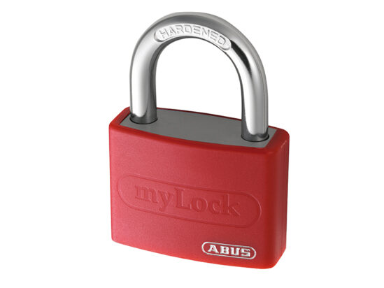 T65AL/40mm My Lock Aluminium Padlock Red Keyed Alike 6401