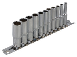 1/4in Drive Deep Socket Set, 11 Piece