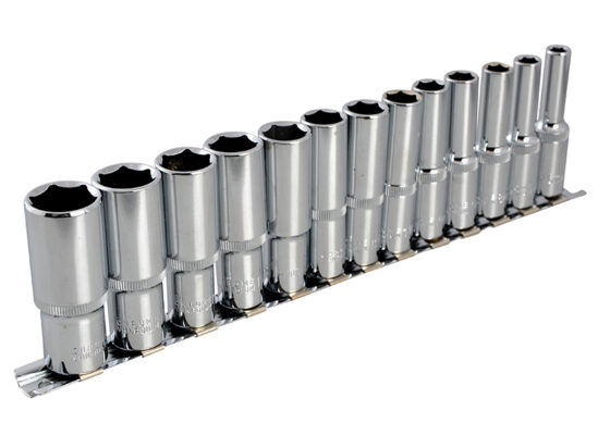 3/8in Drive Deep Socket Set, 13 Piece