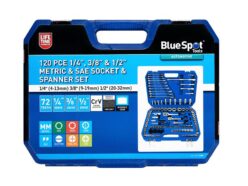 1/2in, 3/8in & 1/4in Metric Socket Set, 120 Piece