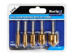 HSS Titanium Countersink Bit Set, 5 Piece