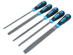 Soft Grip Handled File Set, 5 Piece