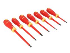 B220.007 BAHCOFIT Insulated Screwdriver Set, 7 Piece