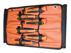 424-P Bevel Edge Chisel Set in Roll, 6 Piece