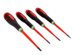 BE-9880SL ERGO™ Slim VDE Insulated Screwdriver Set, 4 Piece