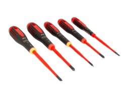 BE-9881SL ERGO™ Slim VDE Insulated Screwdriver Set, 5 Piece