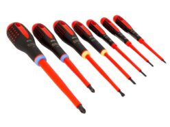 BE-9888S ERGO™ VDE Insulated Screwdriver Set, 7 Piece