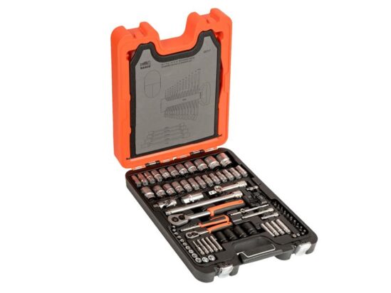 S87+7 1/4 & 1/2in Drive Socket & Spanner Set, 94 Piece - Image 4