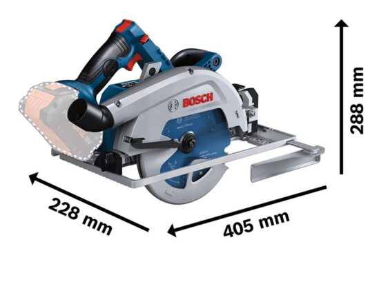 GKS 18V-68 GC Pro BITURBO Circular Saw 18V 2 x 8.0Ah ProCORE18V Li-ion - Image 2