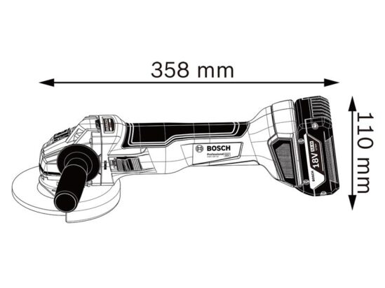 GWS 18V-10 Professional Angle Grinder 125mm 18V Bare Unit