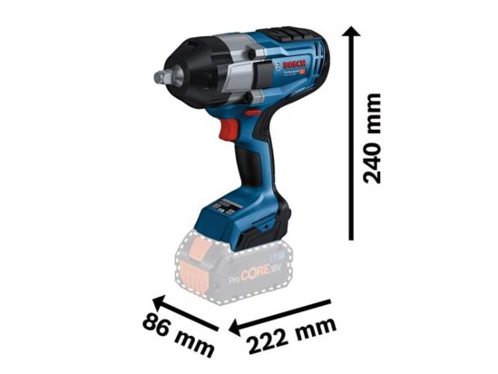 GDS 18V-1000 Professional BITURBO Impact Wrench 18V Bare Unit