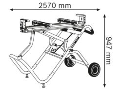 GTA 2500 W Professional Mitre Saw Stand