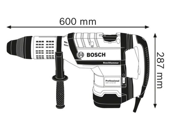 GBH 12-52 DV SDS-Max Professional Rotary Hammer 1700W 110V - Image 2