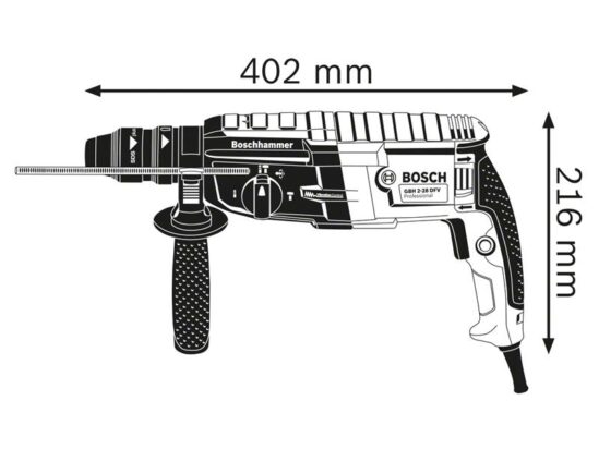 GBH 2-28 F SDS-Plus Professional Rotary Hammer 880W 110V - Image 2