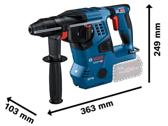 GBH 18V-28 C Pro BITURBO SDS-Plus Rotary Hammer 18V Bare Unit - Image 2