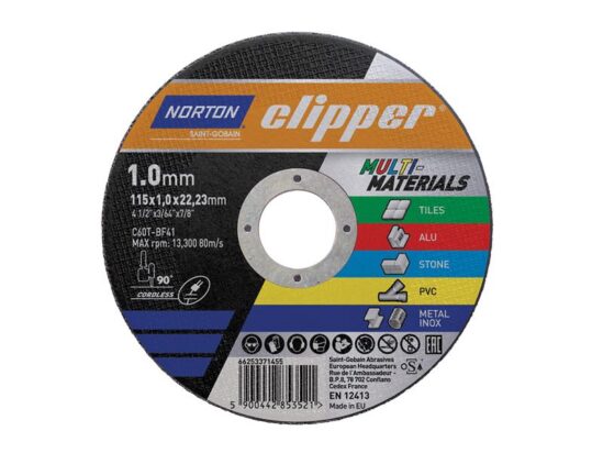 Clipper® Multi-Material Cutting Discs 115 x 22.23mm (Tub of 25) - Image 4