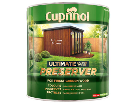 Ultimate Garden Wood Preserver Autumn Brown 4 litre