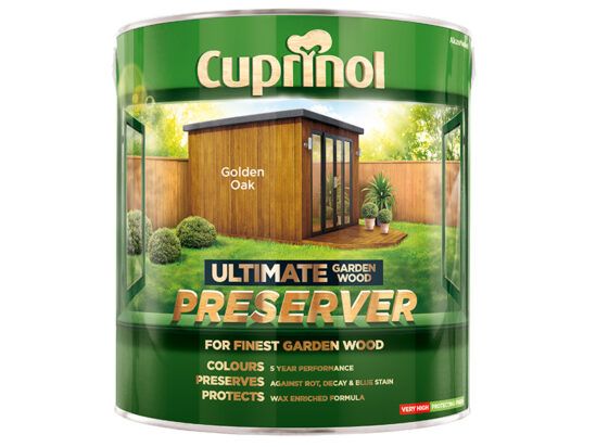 Ultimate Garden Wood Preserver Golden Oak 4 litre