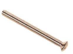 Nickle Plated Switch/Socket Plate Screws 3.5 x 50mm (Pack of 10)