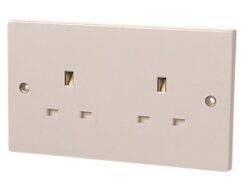 Unswitched Socket 2-Gang 13A