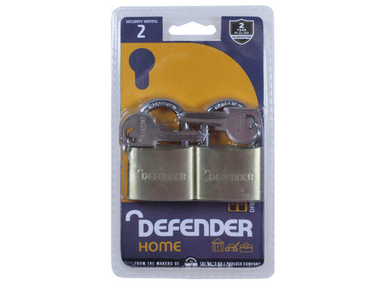 Brass Padlock Twin Pack 40mm