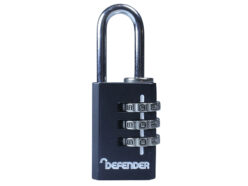 Black Die-Cast Combination Padlock 20mm