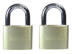 Aluminium Padlock Twin Pack 40mm