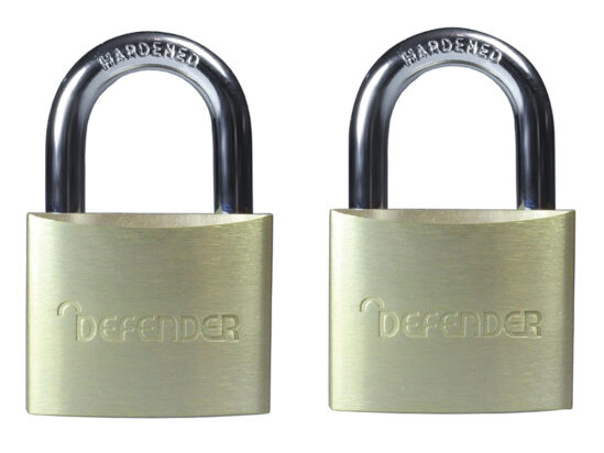 Aluminium Padlock Twin Pack 40mm