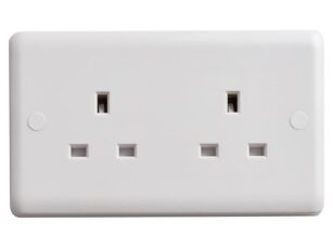 Unswitched Socket 2-Gang 13A