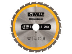 Stationary Construction Circular Saw Blade 216 x 30mm x 24T ATB/Neg