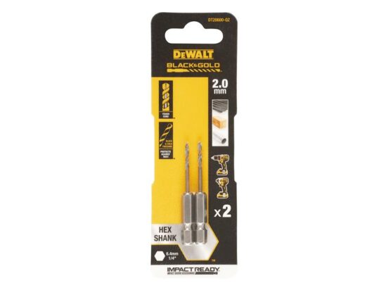 BLACK&GOLD Hex HSS-G Drill Bits (2) 2.0mm - Image 2