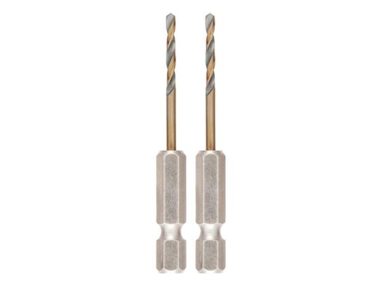 BLACK&GOLD Hex HSS-G Drill Bits (2) 2.5mm