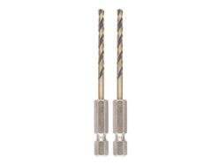 BLACK&GOLD Hex HSS-G Drill Bits (2) 3.0mm