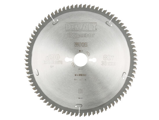 Series 40 Circular Saw Blade 250 x 30mm x 80T TCG/Neg