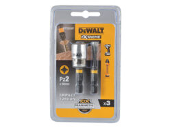 Impact Torsion Bits PZ2 x 50mm (x2) and Magnetic Screwlock Sleeve