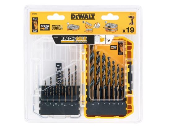 DT70728 BLACK&GOLD HSS Drill Set, 19 Piece - Image 2